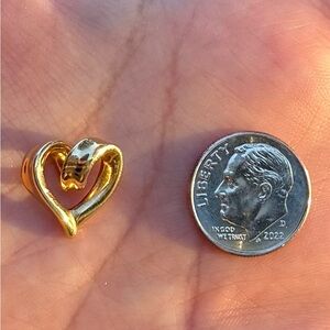 15K Yellow Gold Heart Pendant